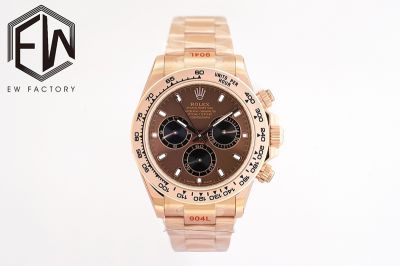 EW Factory ROLEX Daytona 40*12.4MM Cerachrom 904L Steel Brown Watch